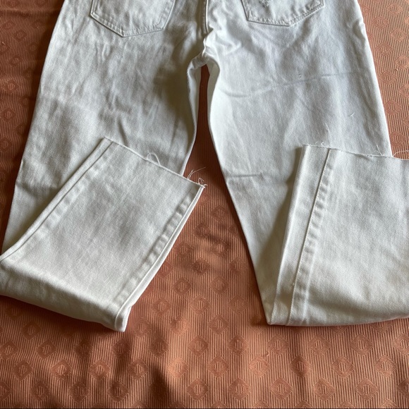 Distressed White Mom Jeans - Picture 9 of 12